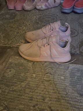 adidas Pale Pink Lightweight Running Sneakers